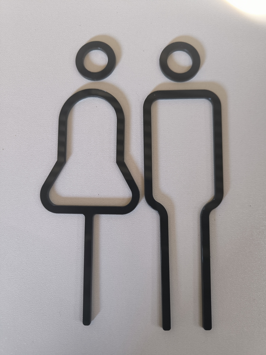 Emblemat WC Pleksi